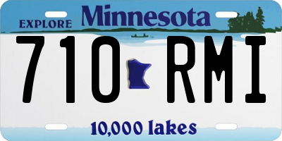 MN license plate 710RMI