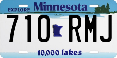 MN license plate 710RMJ
