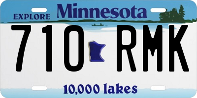 MN license plate 710RMK