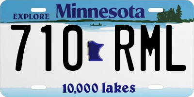 MN license plate 710RML