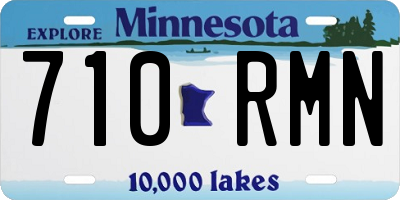 MN license plate 710RMN