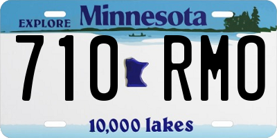 MN license plate 710RMO