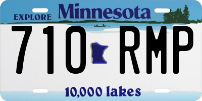 MN license plate 710RMP