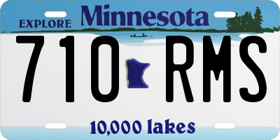 MN license plate 710RMS