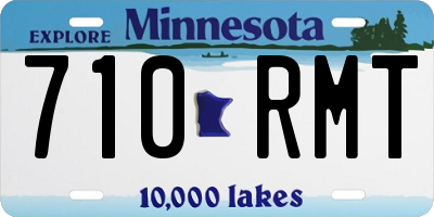 MN license plate 710RMT