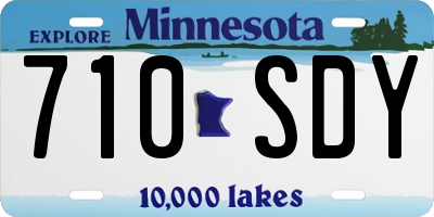MN license plate 710SDY