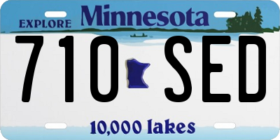 MN license plate 710SED