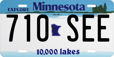 MN license plate 710SEE