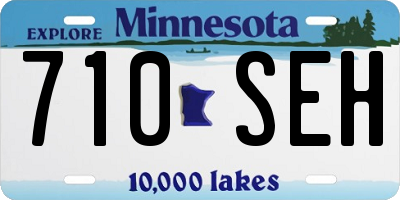 MN license plate 710SEH