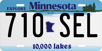 MN license plate 710SEL