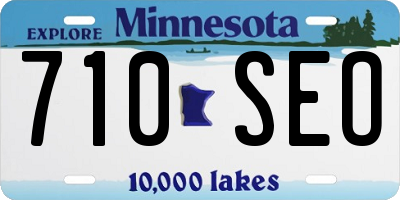 MN license plate 710SEO