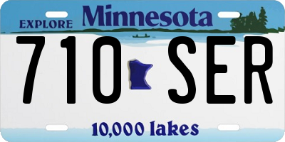 MN license plate 710SER