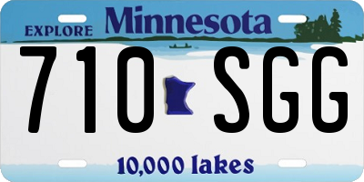MN license plate 710SGG