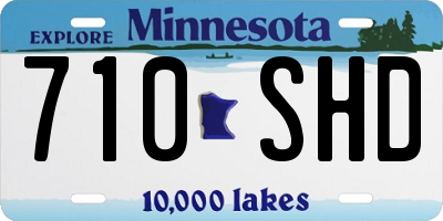 MN license plate 710SHD