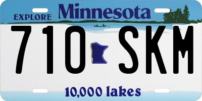 MN license plate 710SKM