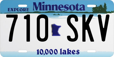 MN license plate 710SKV