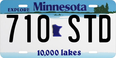 MN license plate 710STD