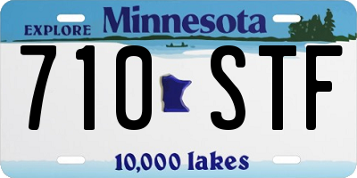 MN license plate 710STF