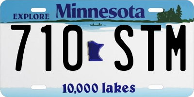 MN license plate 710STM