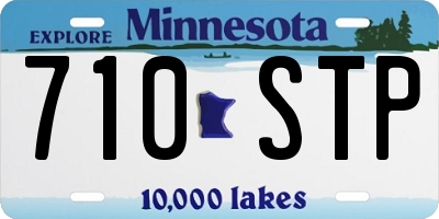 MN license plate 710STP