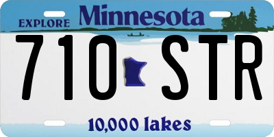 MN license plate 710STR