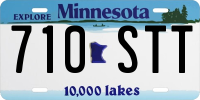 MN license plate 710STT