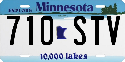 MN license plate 710STV