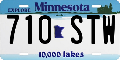 MN license plate 710STW