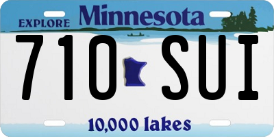 MN license plate 710SUI