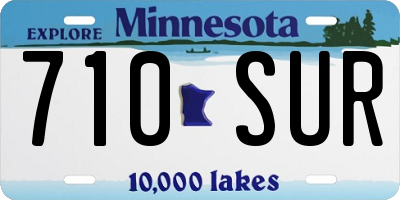 MN license plate 710SUR