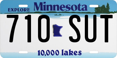 MN license plate 710SUT