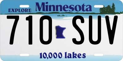 MN license plate 710SUV