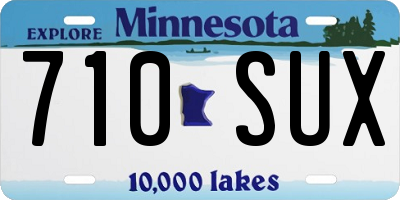 MN license plate 710SUX