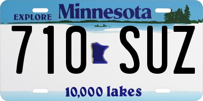 MN license plate 710SUZ