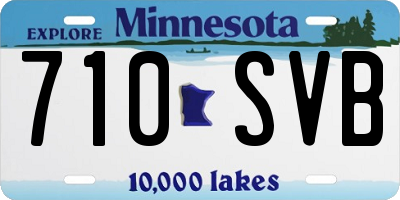 MN license plate 710SVB