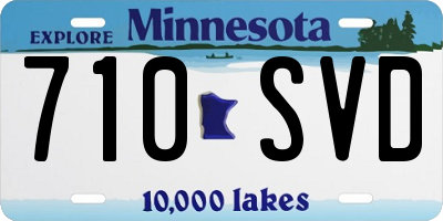 MN license plate 710SVD