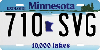 MN license plate 710SVG
