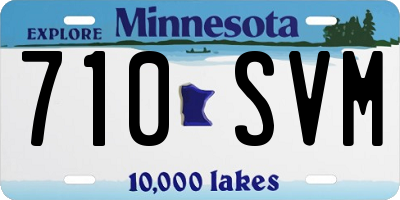 MN license plate 710SVM