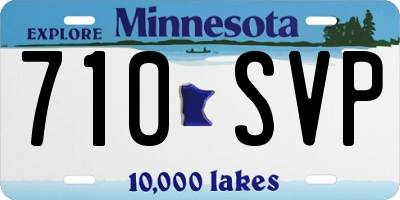 MN license plate 710SVP