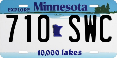 MN license plate 710SWC