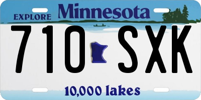 MN license plate 710SXK