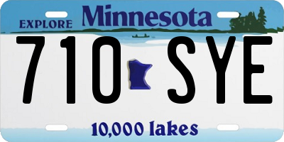 MN license plate 710SYE
