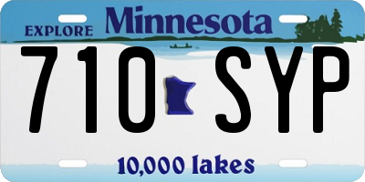 MN license plate 710SYP