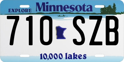 MN license plate 710SZB