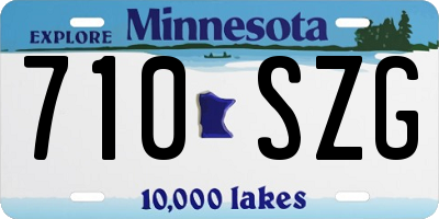 MN license plate 710SZG