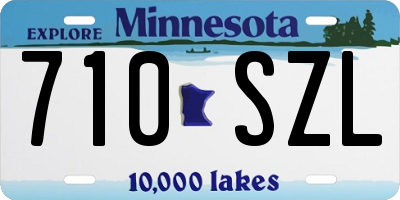 MN license plate 710SZL