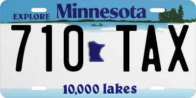 MN license plate 710TAX