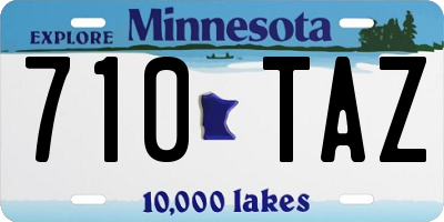 MN license plate 710TAZ