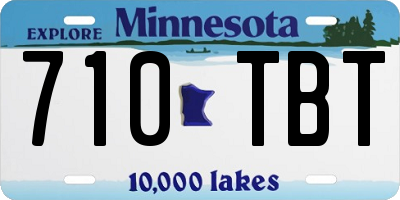 MN license plate 710TBT