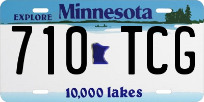 MN license plate 710TCG